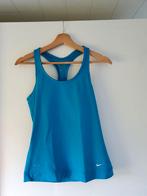 Turquoise sportbloesje van Nike - Maat S, Comme neuf, Nike, Taille 36 (S), Bleu