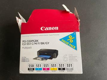Canon inktcartridge / inktpatronen CLI 551 value pack