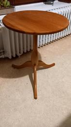 houten bijzettafel, kleine ronde salontafel, Antiek en Kunst, Ophalen