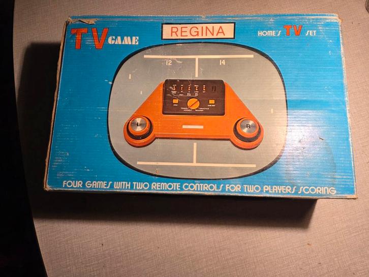 Vintage Regina pong styl TV gameconsole, Games en Spelcomputers, Spelcomputers | Overige, Nieuw, Ophalen of Verzenden