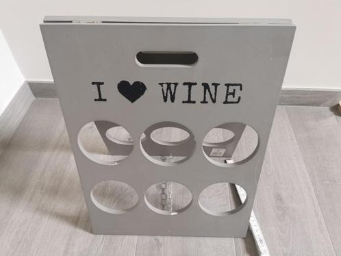 Rekje voor 6 wijnflessen, Huis en Inrichting, Woonaccessoires | Wijnrekken, Zo goed als nieuw, Minder dan 50 cm, Hout, 5 tot 15 flessen