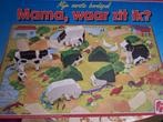 "Mama, waar zit je? " kinderspel 3 tot 7 jaar, Ophalen, Minder dan 10 stukjes, Zo goed als nieuw, 4 tot 6 jaar