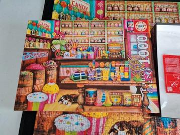 2 puzzels van 1000 stuks beschikbaar voor biedingen