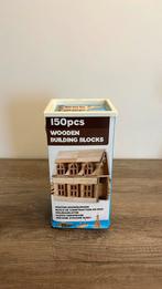 Houten bouwblokken - 150 blokjes, Kinderen en Baby's, Ophalen, Zo goed als nieuw
