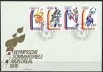 Liechtenstein 1976 Olympische Spelen FDC, Ophalen of Verzenden, Sport, Gestempeld