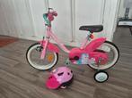 14 inch meisjesfiets, Fietsen en Brommers, Fietsen | Driewielers, Ophalen, Zo goed als nieuw, B-twin, Verstelbare zitting