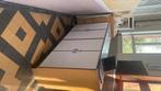 Vintage schoolkast, Huis en Inrichting, Kasten | Vitrinekasten, Ophalen, Met plank(en), Gebruikt, 100 tot 150 cm