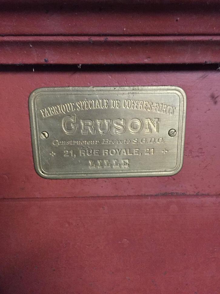 Grand coffre-fort Gruson authentique, Maison & Meubles, Extincteurs & Coffres-forts, Coffre-fort, Enlèvement