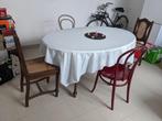 uitschuifbare ovale eiken tafel 6 tot 8 personen, Ophalen, Gebruikt, 100 tot 150 cm, Eikenhout