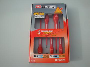 Facom set met 5 schroevendraaiers tot 1000 Volt Nieuw !!!, Ophalen of Verzenden, Nieuw