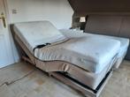 Elektrische boxspring 1m80, Huis en Inrichting, Ophalen, Beige, Tweepersoons, Zo goed als nieuw