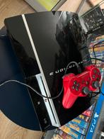 Playstation 3 Phat 80GB, Games en Spelcomputers, Spelcomputers | Sony PlayStation 3, Phat, Met 1 controller, Gebruikt, Met games