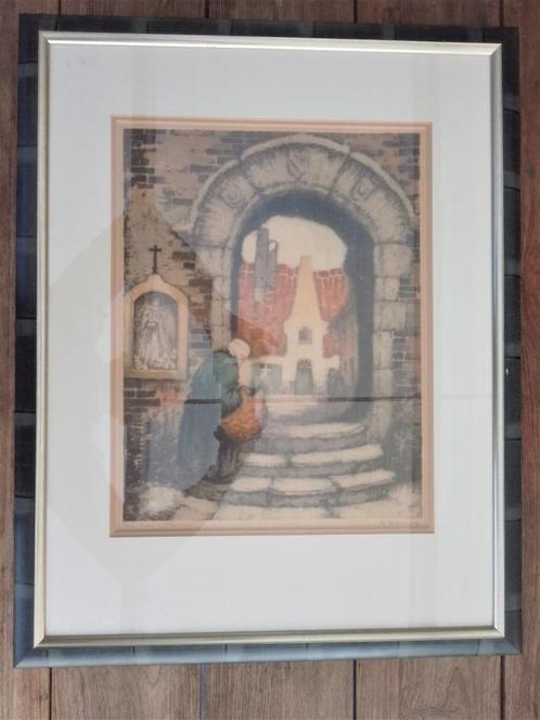 Litho Roger Hebbelinck, Antiek en Kunst, Kunst | Schilderijen | Klassiek, Ophalen