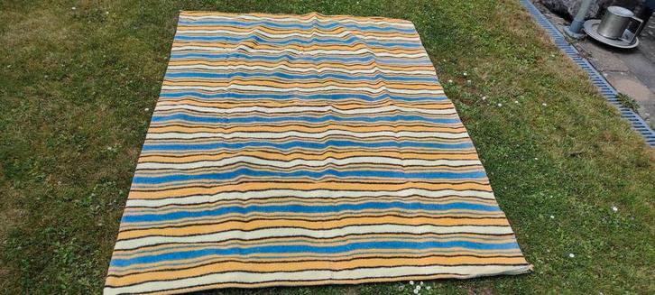 Picknick vloerkleed uit indisch katoen, vintage handgemaakt, Huis en Inrichting, Stoffering | Tapijten en Vloerkleden, Ophalen of Verzenden