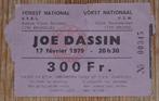 Joe Dassin billet ticket concert Forest 1979, Overige typen, Gebruikt, Ophalen of Verzenden