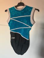 Blauw turnpakje zonder mouwen, Gebruikt, Blauw, Groter dan maat 42, Ophalen of Verzenden