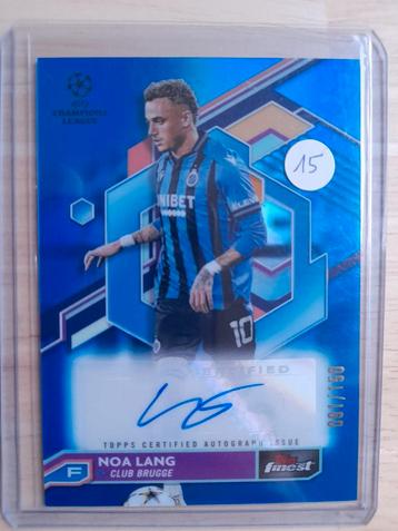 Noa Lang Topps autograph Club Brugge  beschikbaar voor biedingen