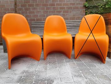 2 Vitra Panton Chair stoelen ( Verner Panton ), Huis en Inrichting, Stoelen, Kunststof, Gebruikt, Twee, Overige kleuren