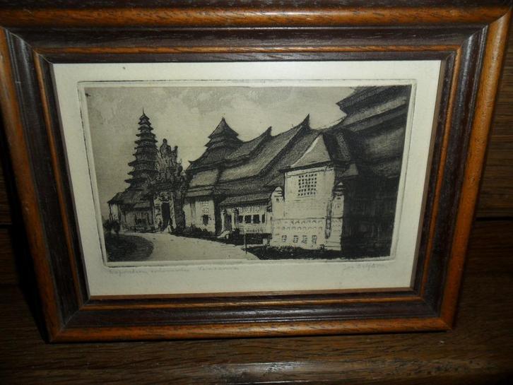 Ets door Jos Delfosse (Luik 1888-1971), Antiek en Kunst, Kunst | Etsen en Gravures, Ophalen of Verzenden