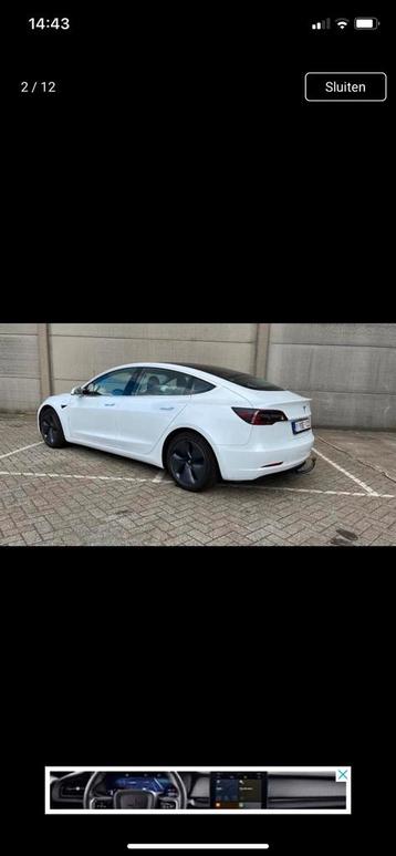 Tesla model 3 SR+, Auto's, Automaat, 4 deurs, Achterwielaandrijving, Zwart