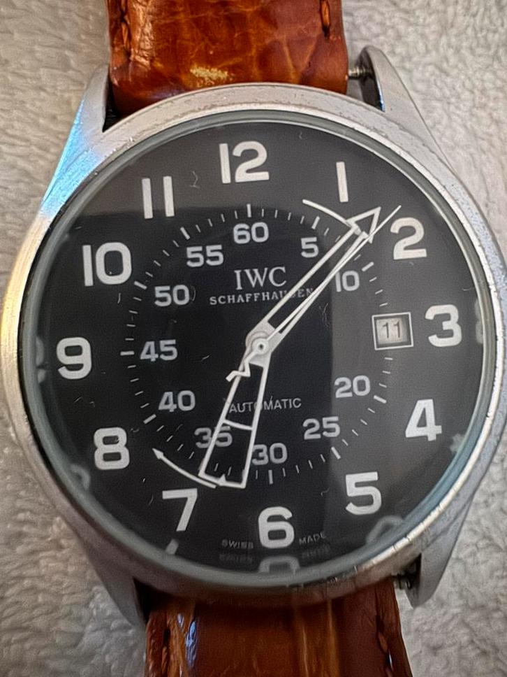 IWC shaffhausen Pilot Watch, Handtassen en Accessoires, Horloges | Heren, Zo goed als nieuw, Polshorloge, Staal, Ophalen