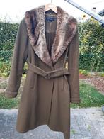 warme wollen wintermantel, Zara, Gedragen, Groen, Ophalen