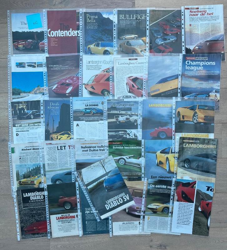 LAMBORGHINI DIABLO ET MURCIELAGO - ARTICLES, Livres, Autos | Brochures & Magazines, Enlèvement ou Envoi