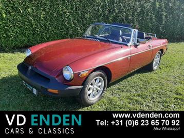 MG MGB 1.8 Roadster- 1980 - Overdrive, Auto's, MG, B, Zwart, Cabriolet, Handgeschakeld