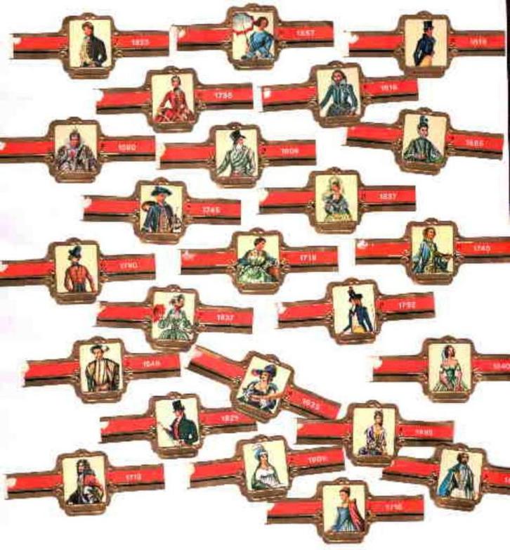 Sigarenbanden 2 volledige reeksen, Verzamelen, Rookartikelen, Aanstekers en Luciferdoosjes, Zo goed als nieuw, Sigarenbandjes