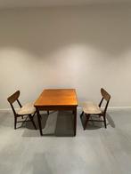 Vintage set tafel en stoelen, Ophalen, Gebruikt, Vintage / Retro