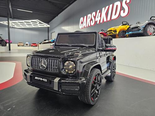 Kinderauto Mercedes G63 - soft start - leren zit - met RC, Kinderen en Baby's, Speelgoed |Speelgoedvoertuigen, Nieuw, Afstandsbediening