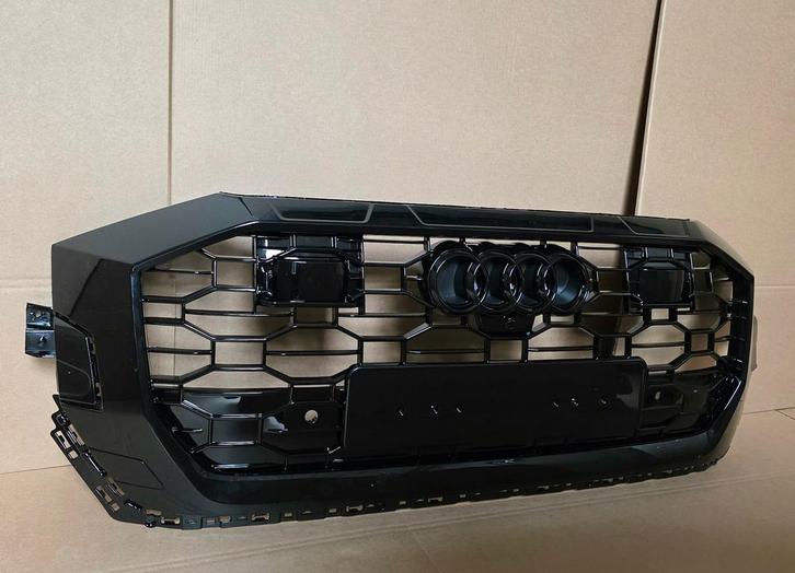 Grill Audi Q8 4M8 RSQ8 LOOK Grille SLINE SQ8 HOOGLANS ZWART, Auto-onderdelen, Carrosserie, Bumper, Voor, Nieuw, Herkomst onderdeel bekend