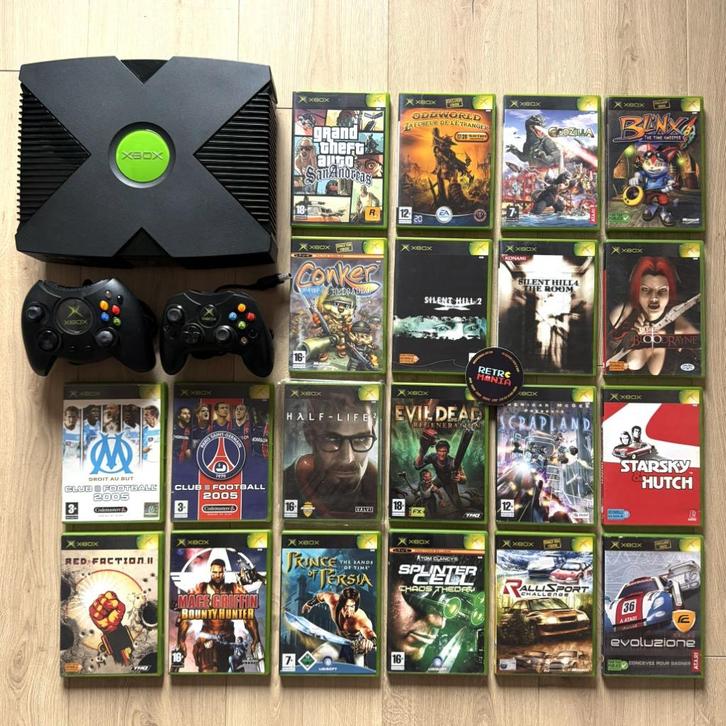 Xbox-console + Spellen, Games en Spelcomputers, Games | Xbox Original, Zo goed als nieuw, Ophalen of Verzenden