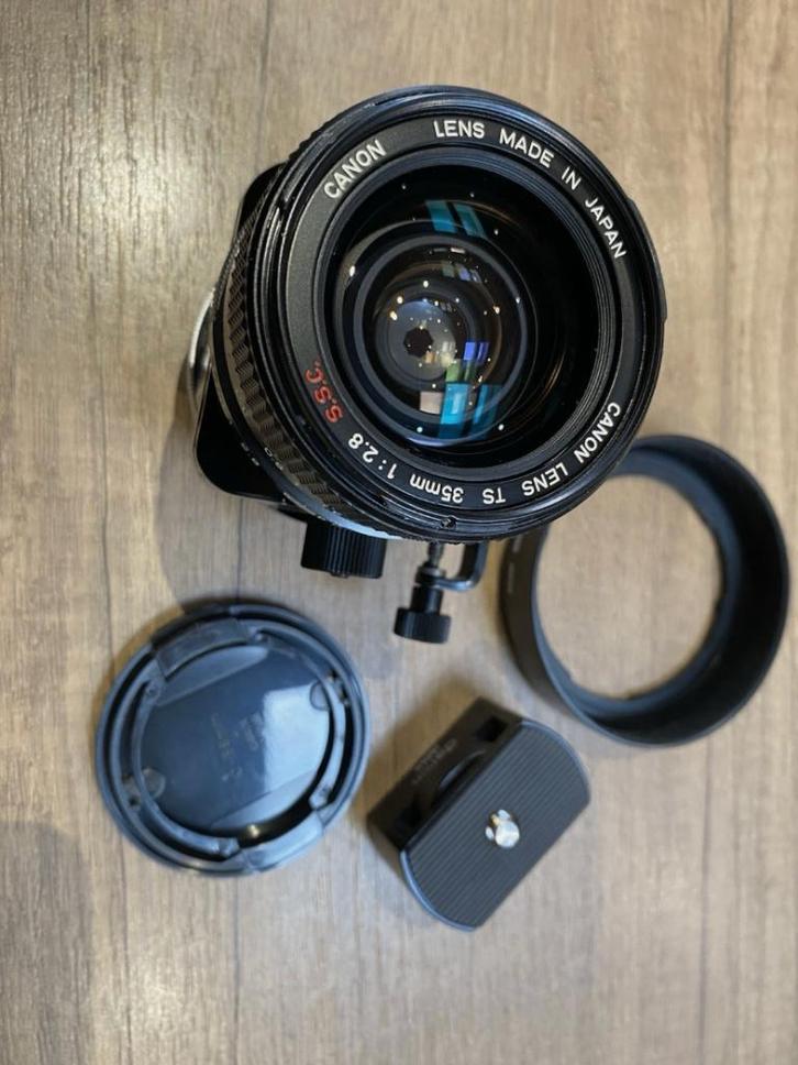 Canon TS 35mm f/2.8 S.S.C., Audio, Tv en Foto, Foto | Lenzen en Objectieven, Gebruikt, Groothoeklens, Ophalen of Verzenden
