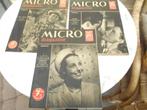 3 anciens Micro magazine 1947 radiodiffusion belge INR, 1940 tot 1960, Ophalen of Verzenden, Tijdschrift