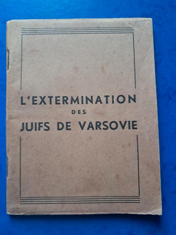 L'EXTERMINATION DES JUIFS DE VARSOVIE, Boeken, Oorlog en Militair, Ophalen of Verzenden