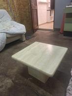 salontafel in Travertin marmer, Huis en Inrichting, Tafels | Salontafels, Ophalen, Overige materialen, 50 tot 100 cm, 50 tot 100 cm