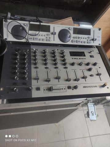 Complete dj set 2x 350w+  lights enz.., Musique & Instruments, Enlèvement