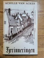 Achille Van Acker - Herinneringen - 1964 - luxe-uitv., Livres, Littérature, Utilisé, Enlèvement ou Envoi