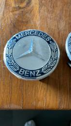 Nieuwe Mercedes naafdoppen blauw chrome origineel, Nieuw, Ophalen of Verzenden