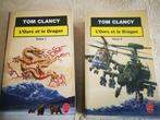 2 romans/thrillers "L'ours et le Dragon" - 2 tomes (poche)., Boeken, Romans, Gelezen, Amerika, Tom Clancy., Ophalen of Verzenden