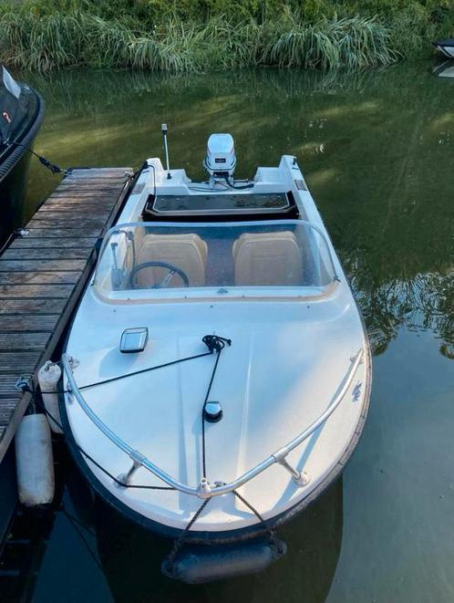Speedboot / motorboot ALMAR 430, Watersport en Boten, Motorboten en Motorjachten, Gebruikt, Polyester, Tot 6 meter, Benzine, Buitenboordmotor