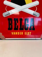 BELGA emaille reclamebord 1952, Verzamelen, Ophalen of Verzenden, Gebruikt, Reclamebord