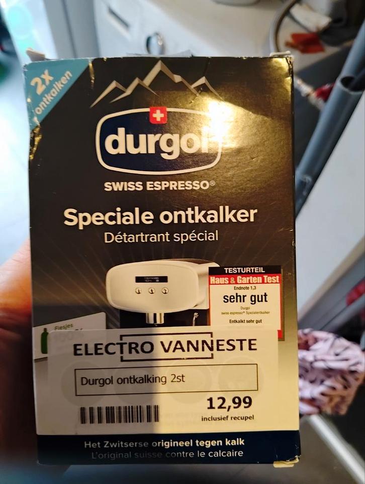 Durgol ontkalker voor koffie -en espressomachines, Audio, Tv en Foto, Accu's en Batterijen, Ophalen