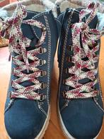 Donkerblauwe leren bottines 38, Ophalen