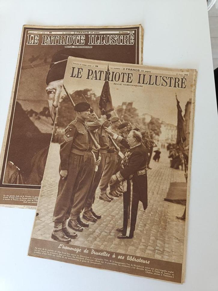 Le Patriote Illustré – 1945/1946/1947 – 94 STUKS, Boeken, Tijdschriften en Kranten, Gelezen, Overige typen, Ophalen