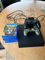PlayStation 4 met console en 7 spelletjes, Games en Spelcomputers, Ophalen, Met 2 controllers, Original, 500 GB
