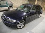 BMW 320 e46 touring, Auto's, BMW, Achterwielaandrijving, Beige, Blauw, Leder