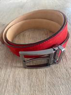 JAC Club riem rode suède 110cm, JAC Club, Echt leder, Zo goed als nieuw, Riem of Ceintuur