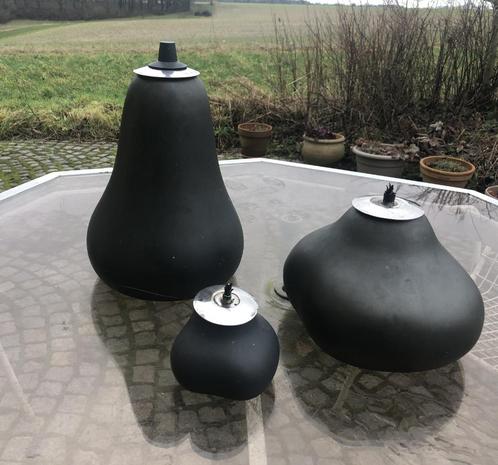 Deens design: 3 olielampen voor buitengebruik MENU, Tuin en Terras, Buitenverlichting, Gebruikt, Vloerlamp, Overige materialen